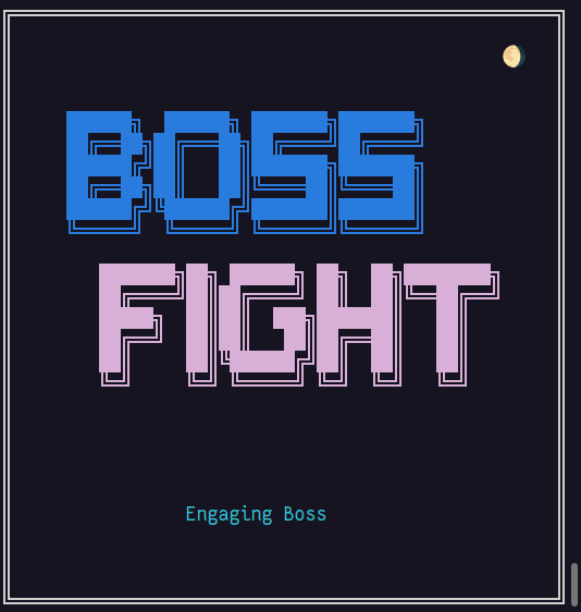 A FlashBoss German boss fight: match the translation, advance or get pushed back.