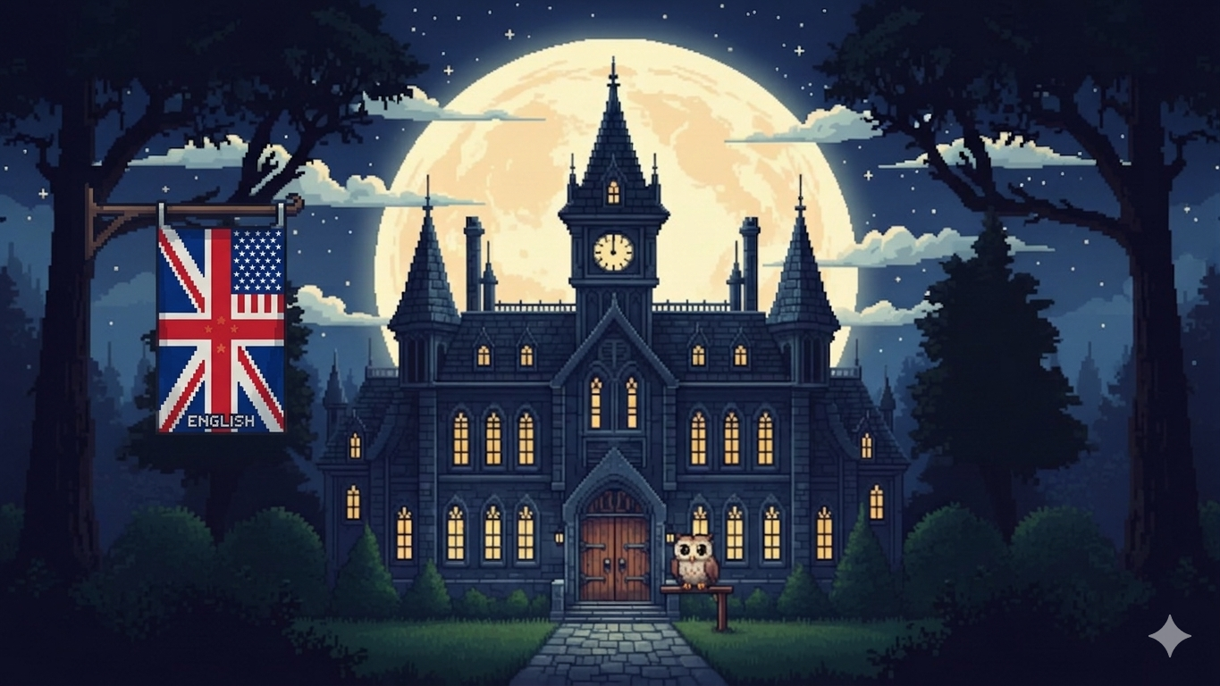 FlashBoss — the school under an English flag, where the English program is taught