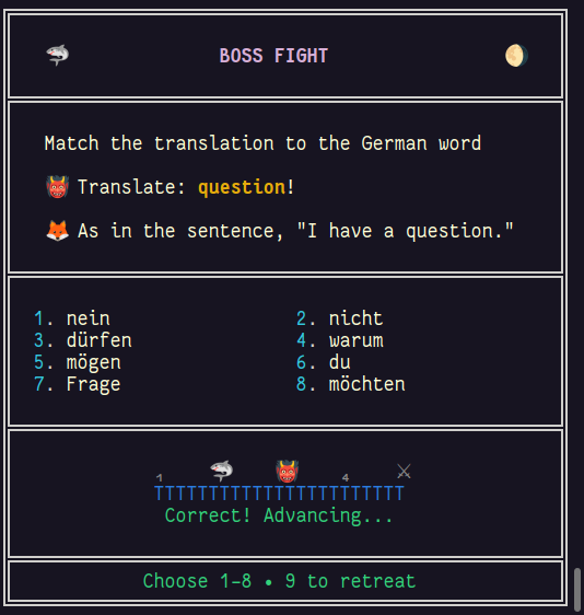 Boss Fight in Action