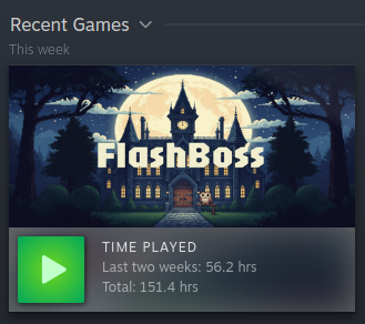 FlashBoss in Steam library ready to play