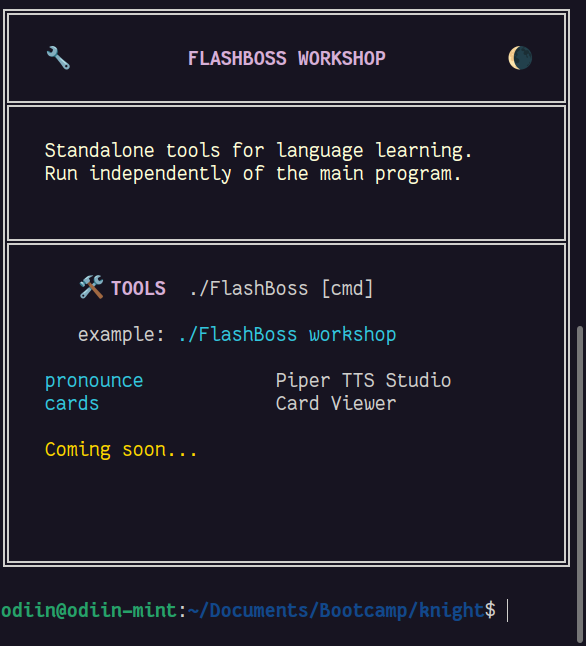 FlashBoss Workshop